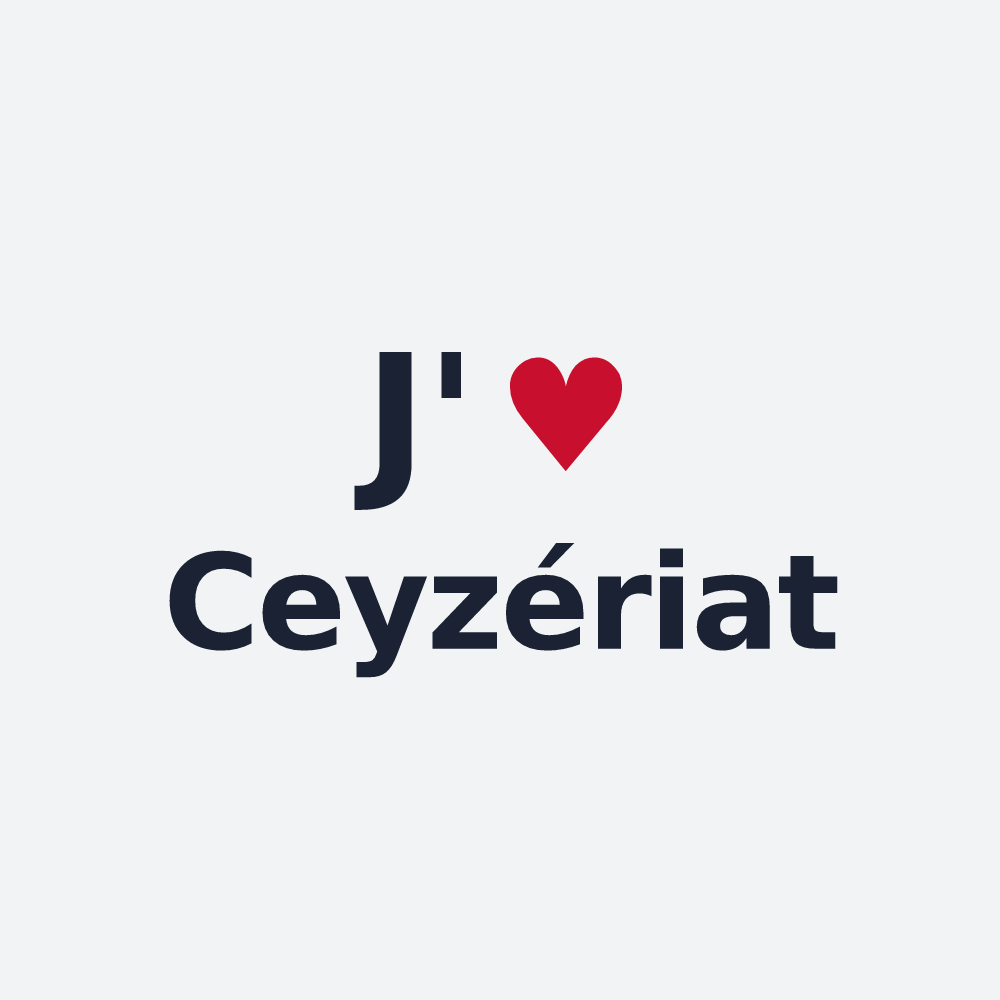 Poster personnalisé Ceyzériat — design J'aime Ceyzériat