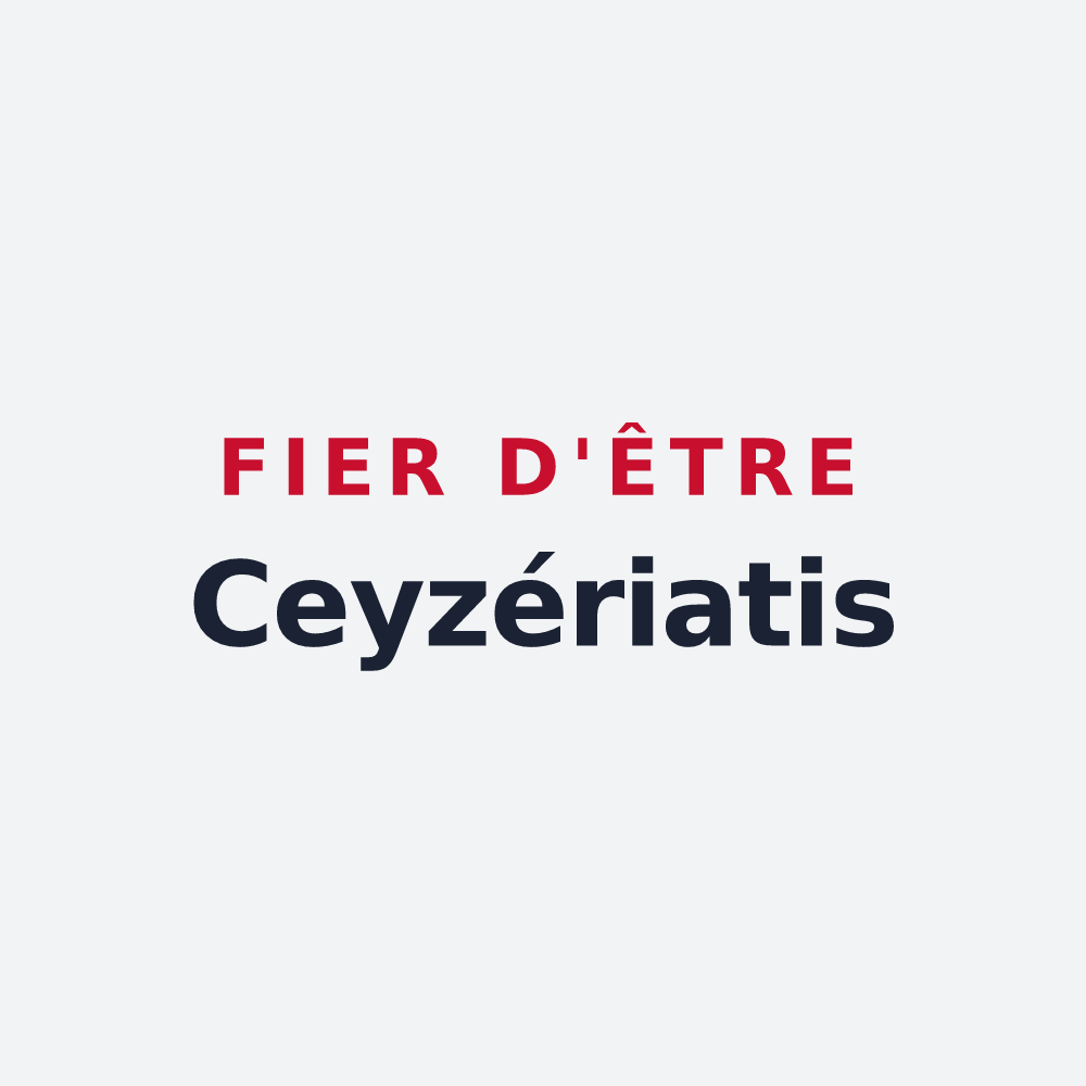 Poster « Fier d'être Ceyzériatis » — design pour Ceyzériat