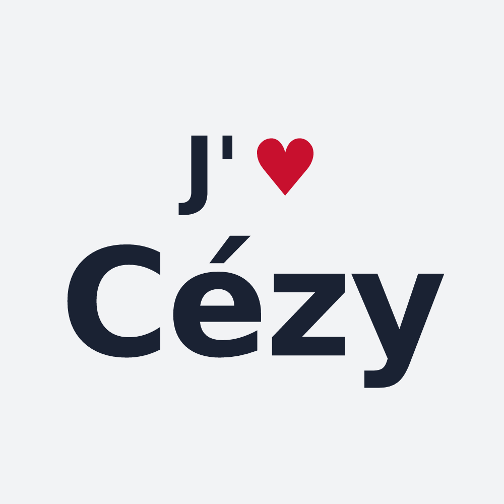 Poster personnalisé Cézy — design J'aime Cézy