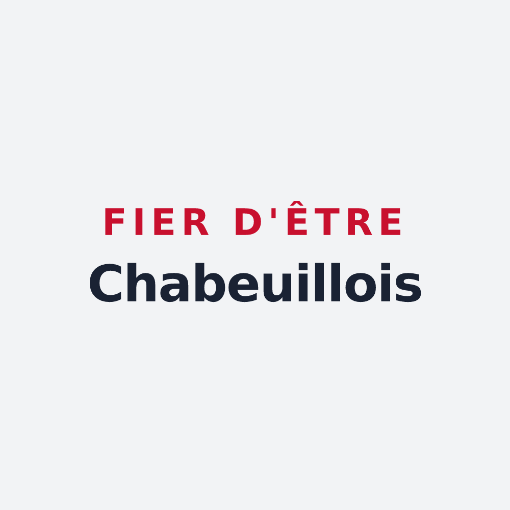 Poster « Fier d'être Chabeuillois » — design pour Chabeuil