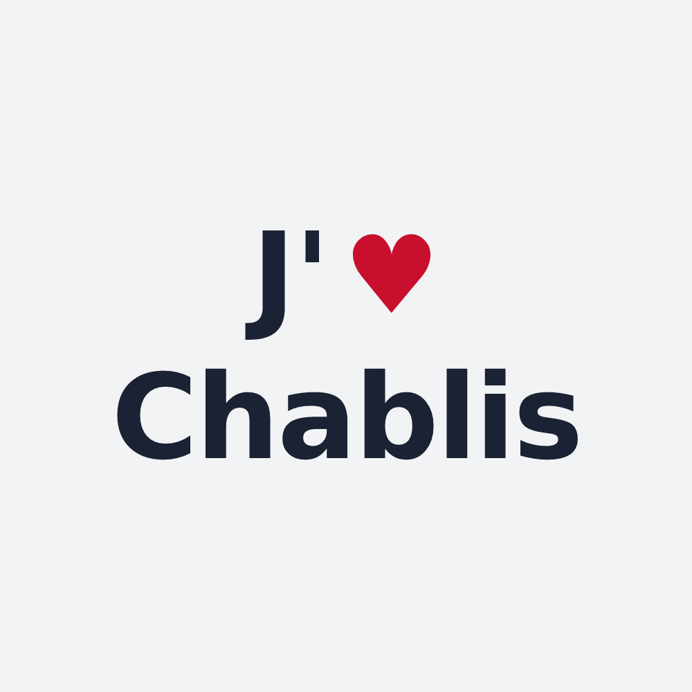 Poster personnalisé Chablis — design J'aime Chablis