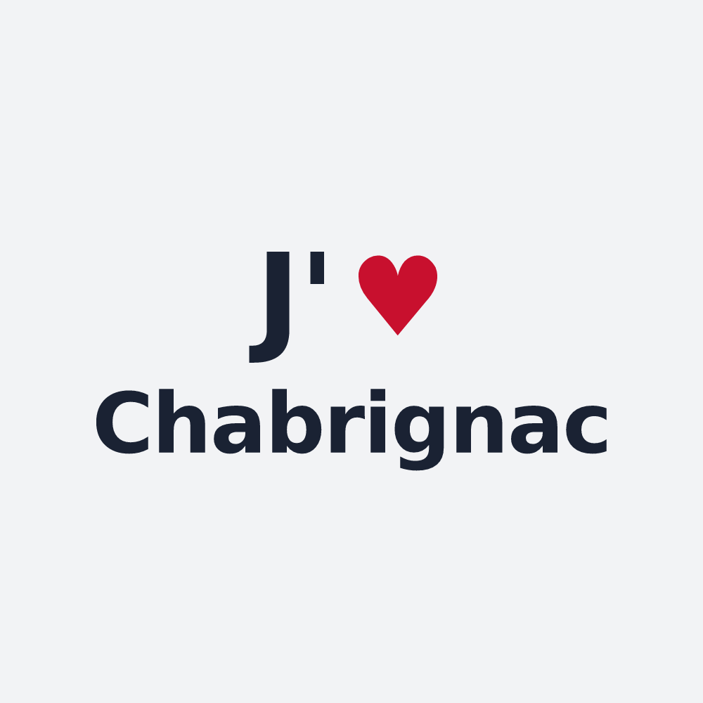 Poster personnalisé Chabrignac — design J'aime Chabrignac