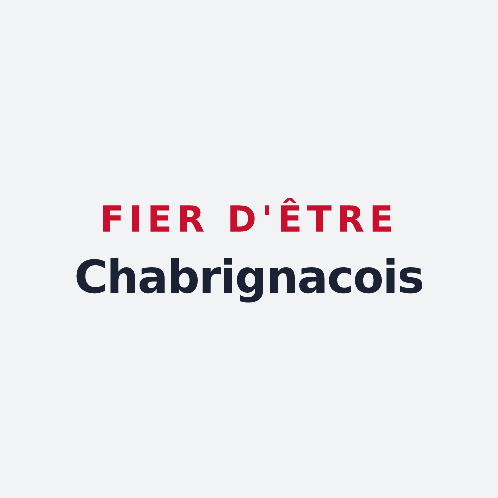 Poster « Fier d'être Chabrignacois » — design pour Chabrignac