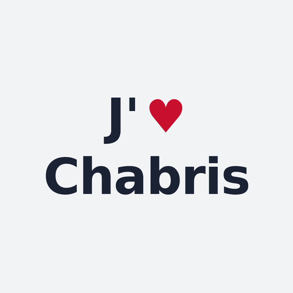 Poster personnalisé Chabris — design J'aime Chabris