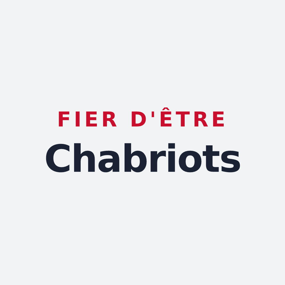 Poster « Fier d'être Chabriots » — design pour Chabris