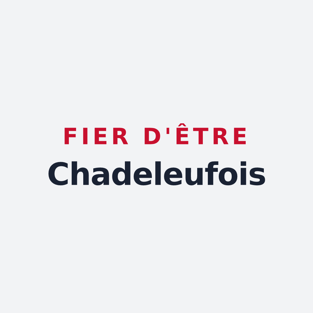 Poster « Fier d'être Chadeleufois » — design pour Chadeleuf