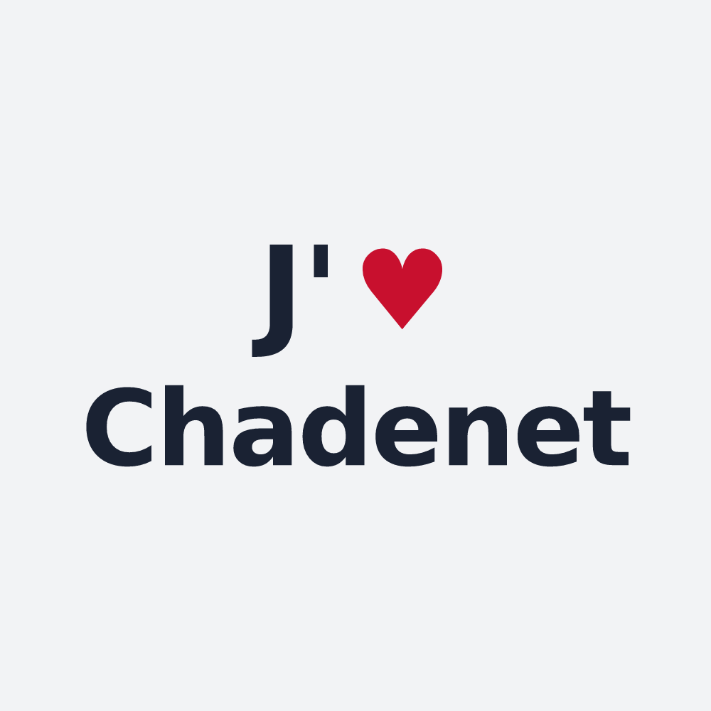 Poster personnalisé Chadenet — design J'aime Chadenet