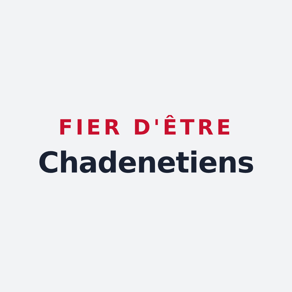 Poster « Fier d'être Chadenetiens » — design pour Chadenet