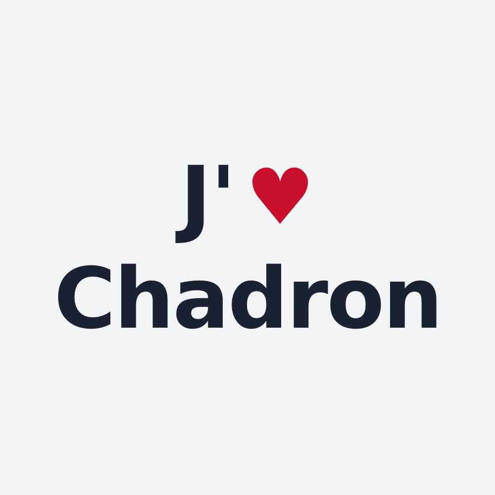Poster personnalisé Chadron — design J'aime Chadron