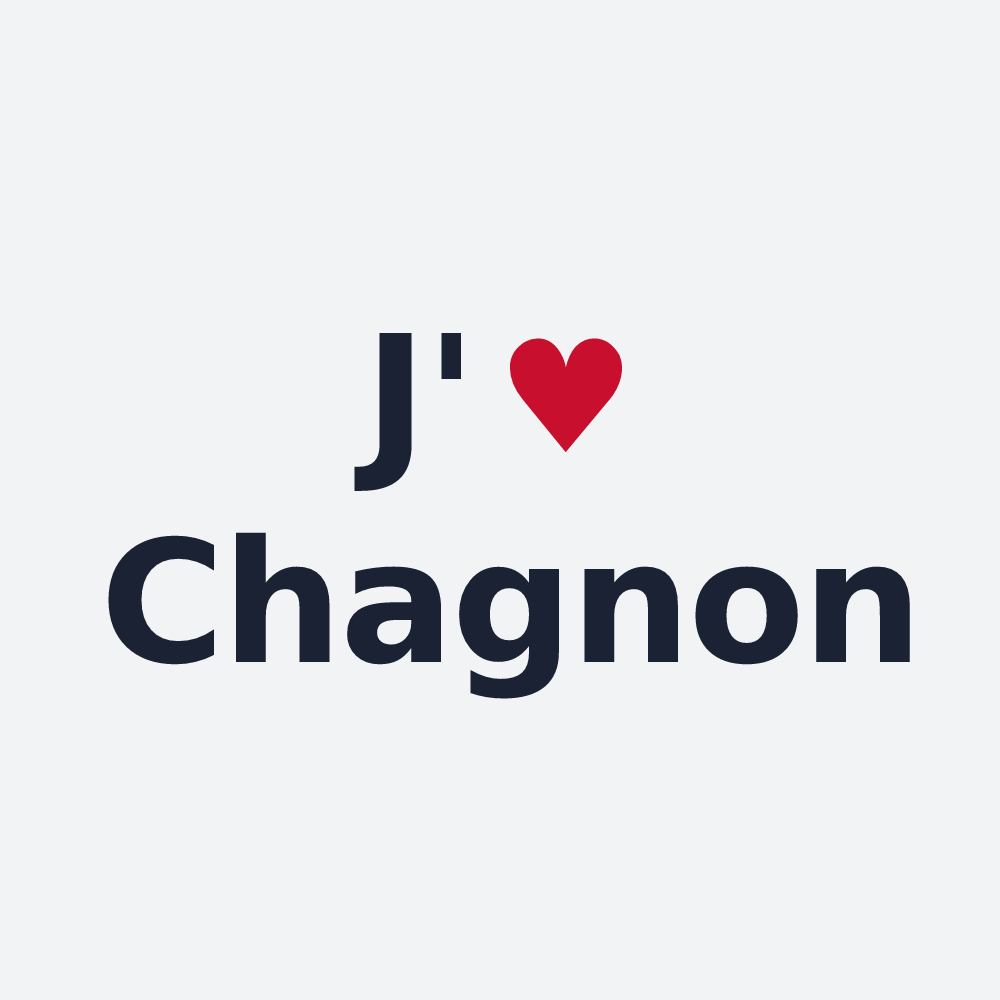 Poster personnalisé Chagnon — design J'aime Chagnon