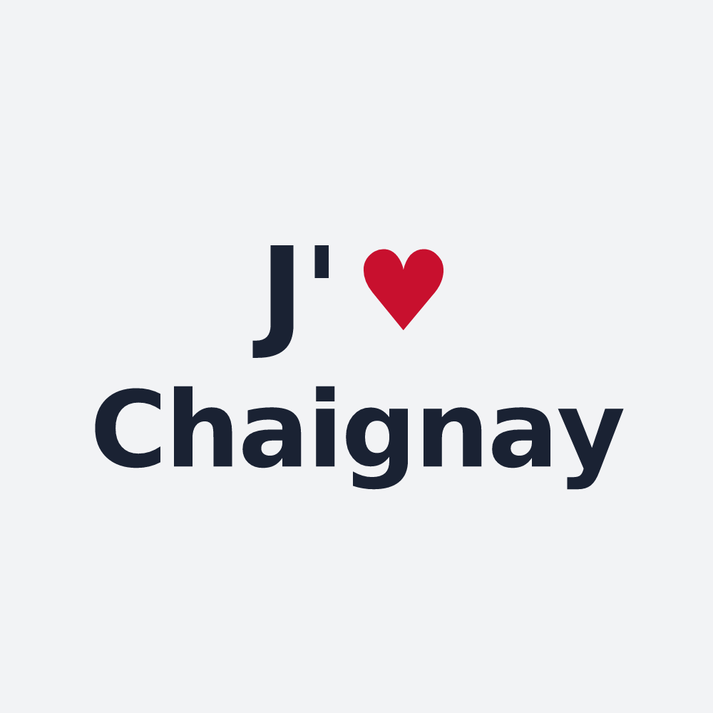 Poster personnalisé Chaignay — design J'aime Chaignay