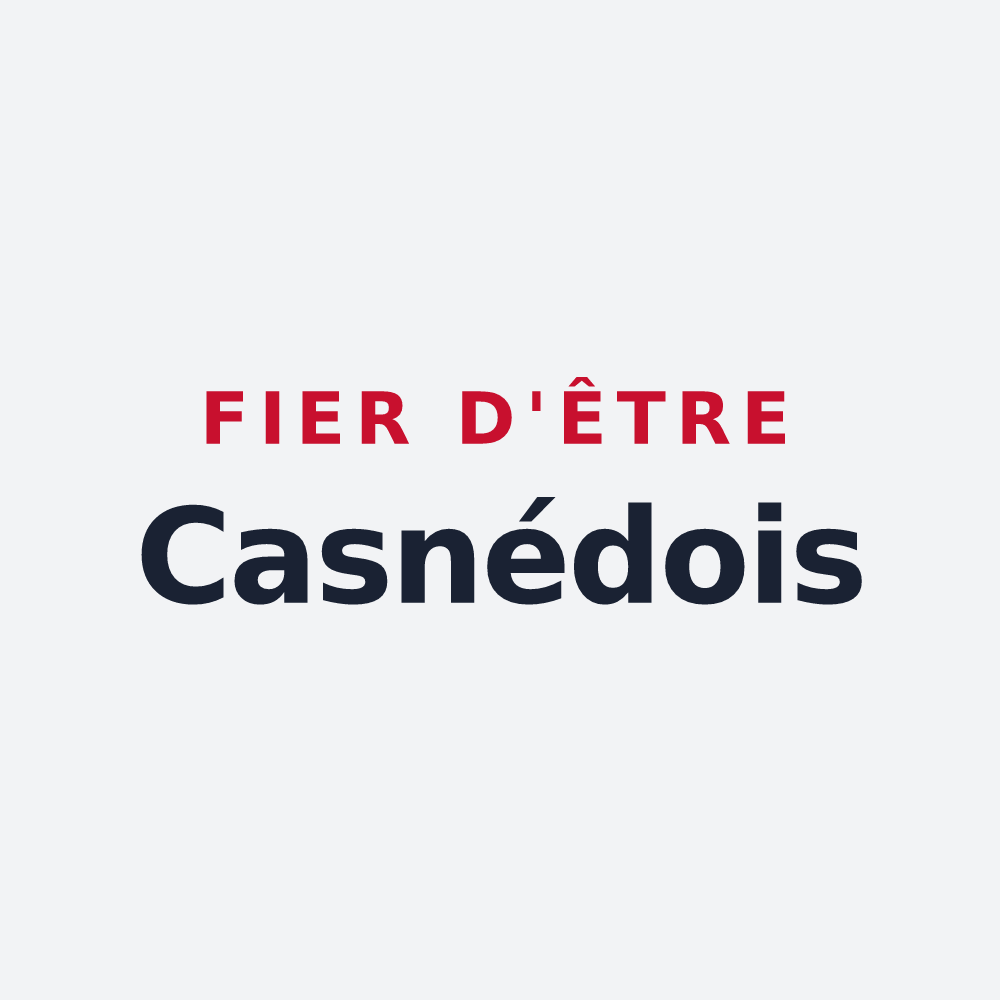 Poster « Fier d'être Casnédois » — design pour Chaignay