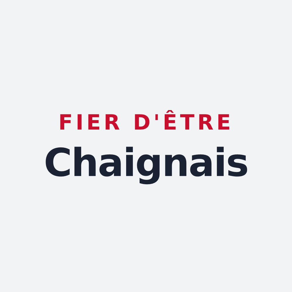 Poster « Fier d'être Chaignais » — design pour Chaignes