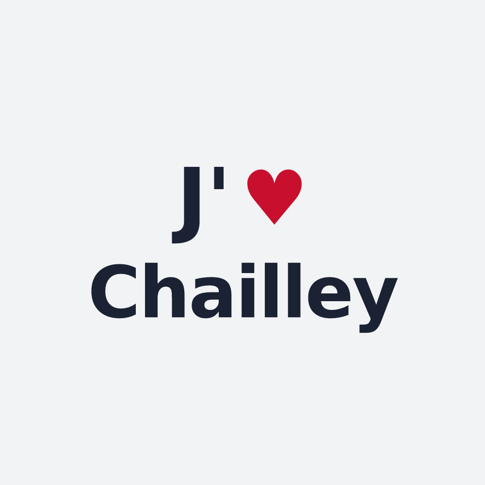 Poster personnalisé Chailley — design J'aime Chailley