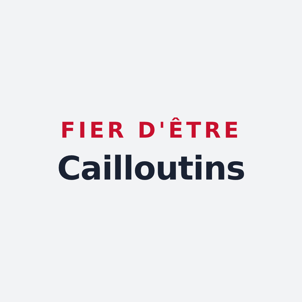 Poster « Fier d'être Cailloutins » — design pour Chailloué