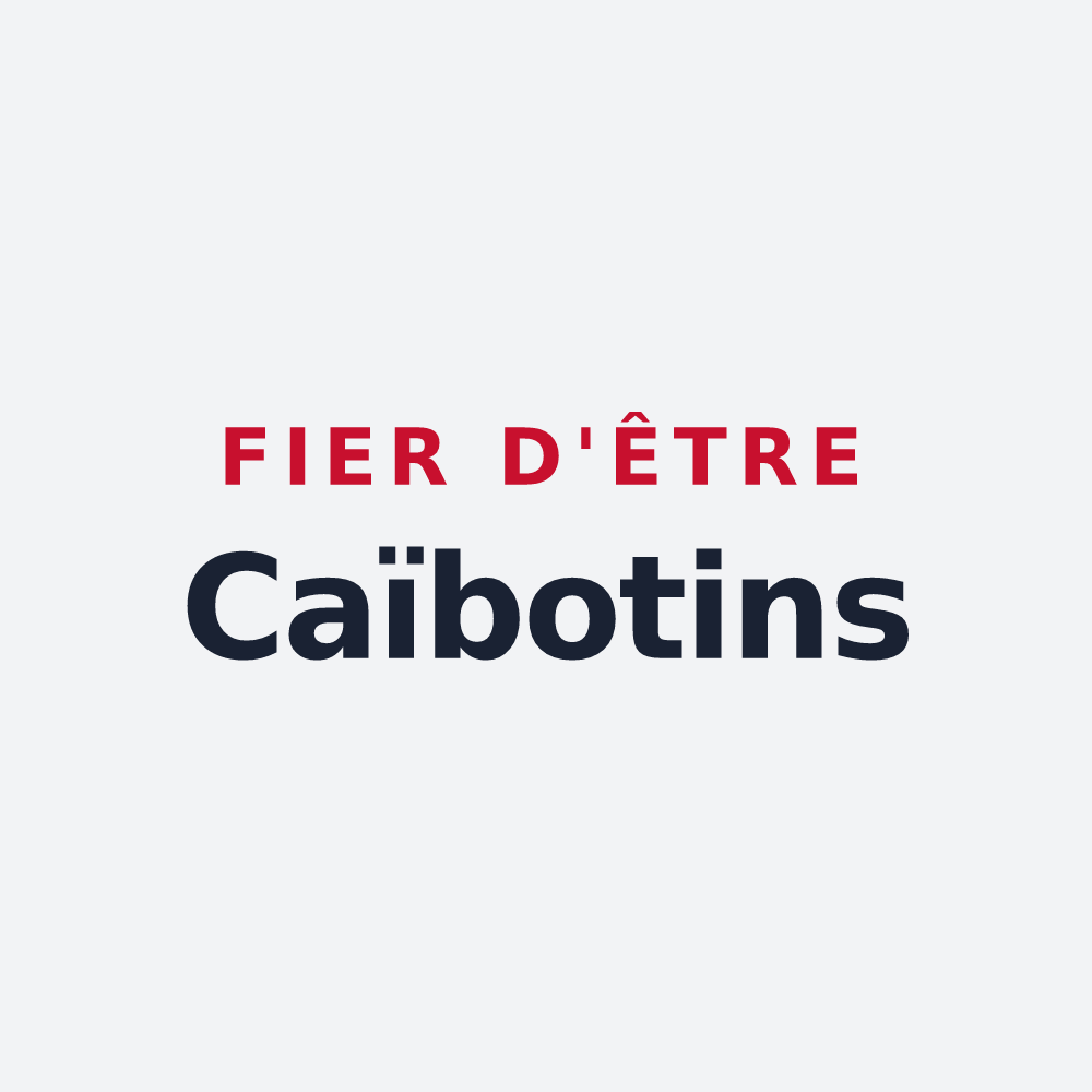 Poster « Fier d'être Caïbotins » — design pour Chailly-en-Brie