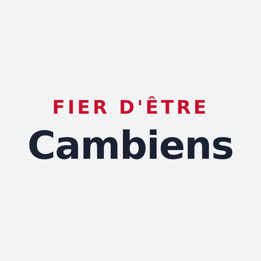 Poster « Fier d'être Cambiens » — design pour Chaingy