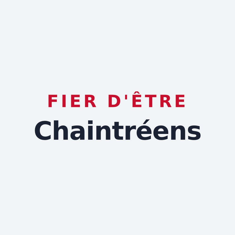 Poster « Fier d'être Chaintréens » — design pour Chaintré