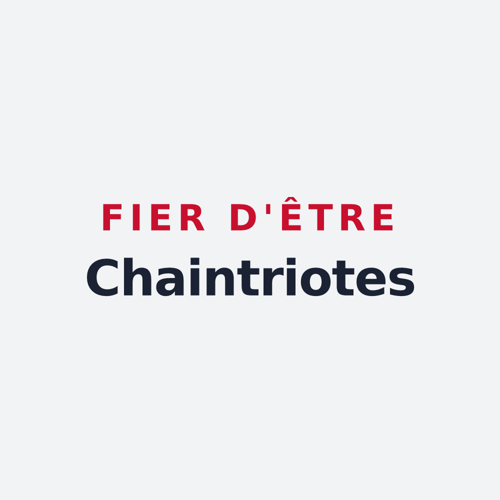 Poster « Fier d'être Chaintriotes » — design pour Chaintrix-Bierges