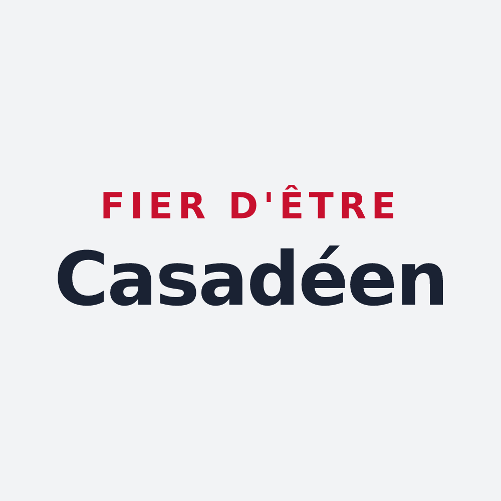 Poster « Fier d'être Casadéen » — design pour Chaise-Dieu-du-Theil