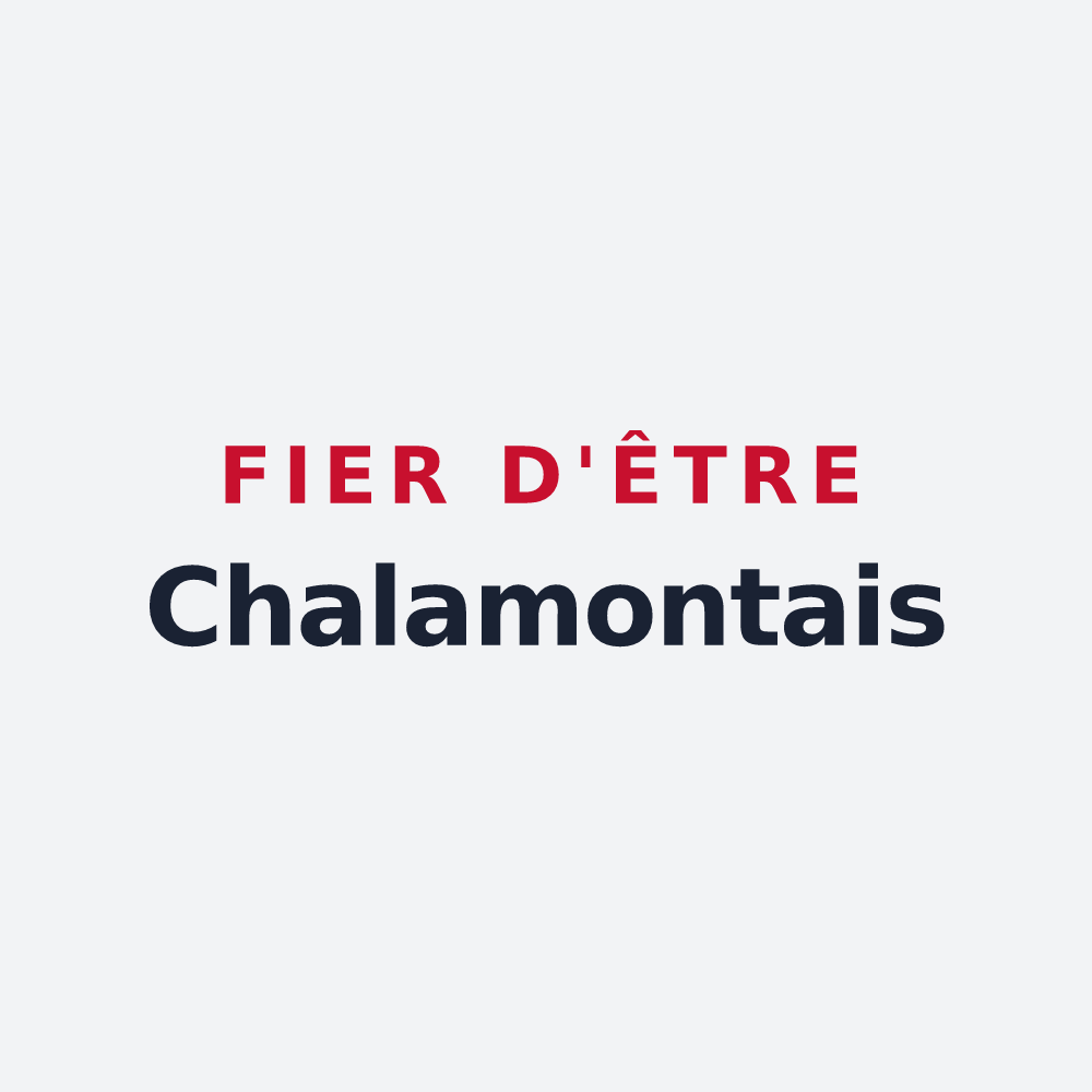Poster « Fier d'être Chalamontais » — design pour Chalamont