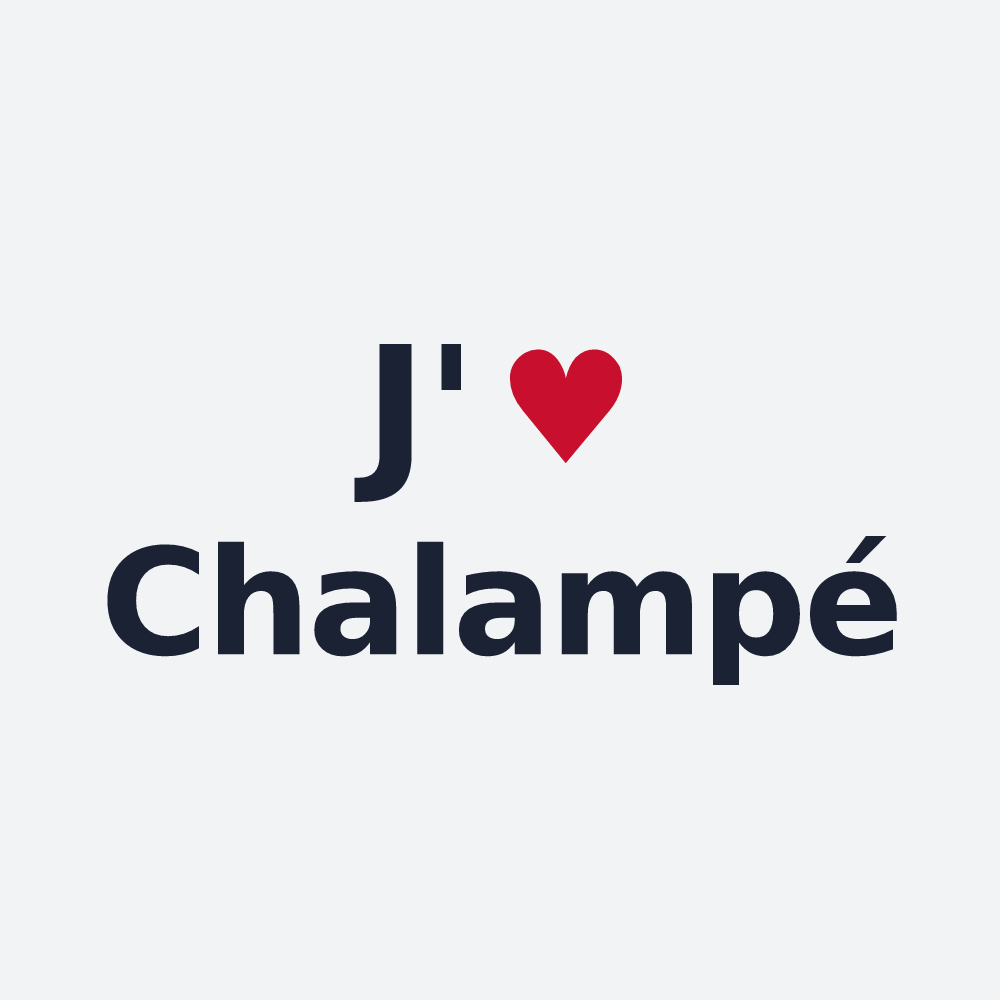 Poster personnalisé Chalampé — design J'aime Chalampé