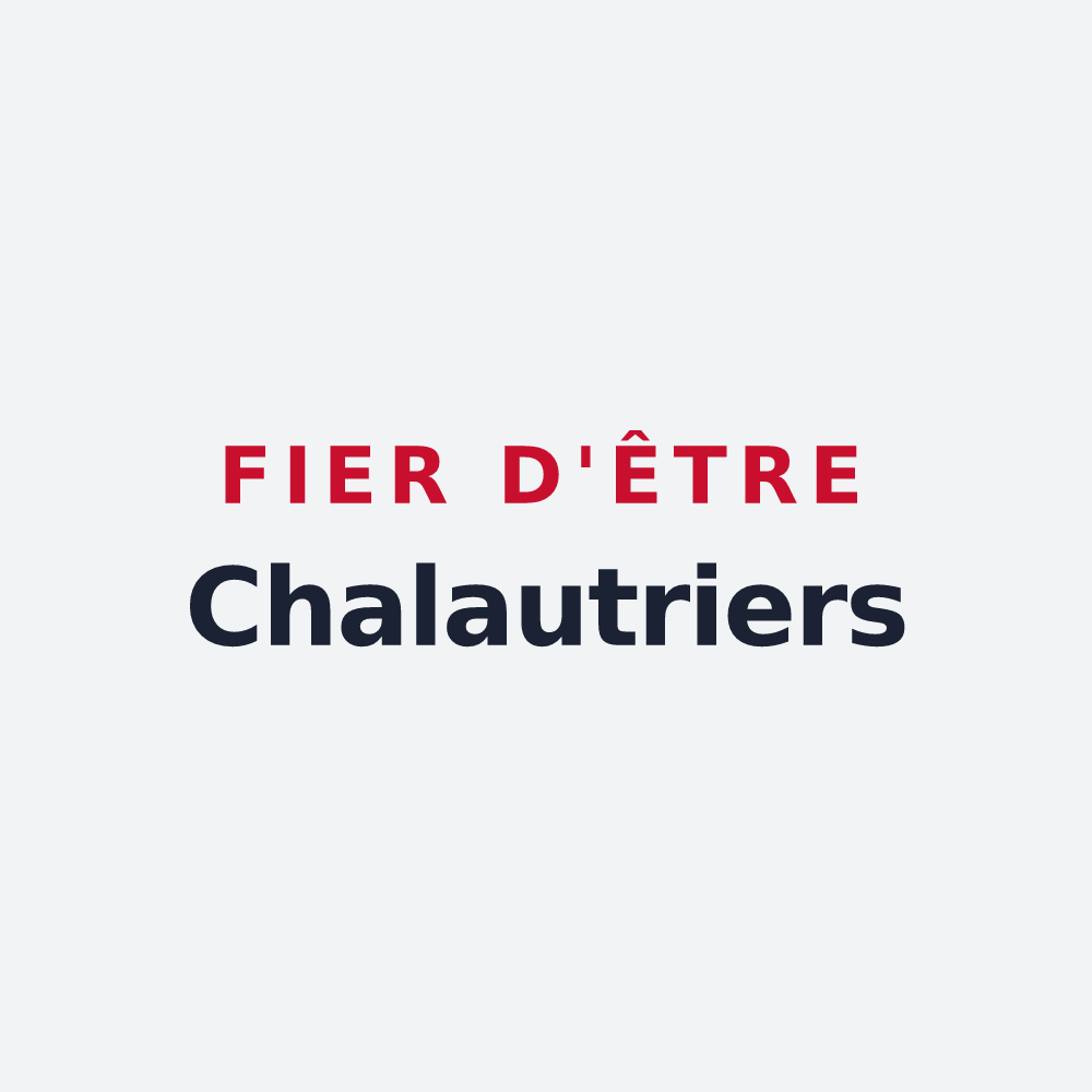 Poster « Fier d'être Chalautriers » — design pour Chalautre-la-Grande