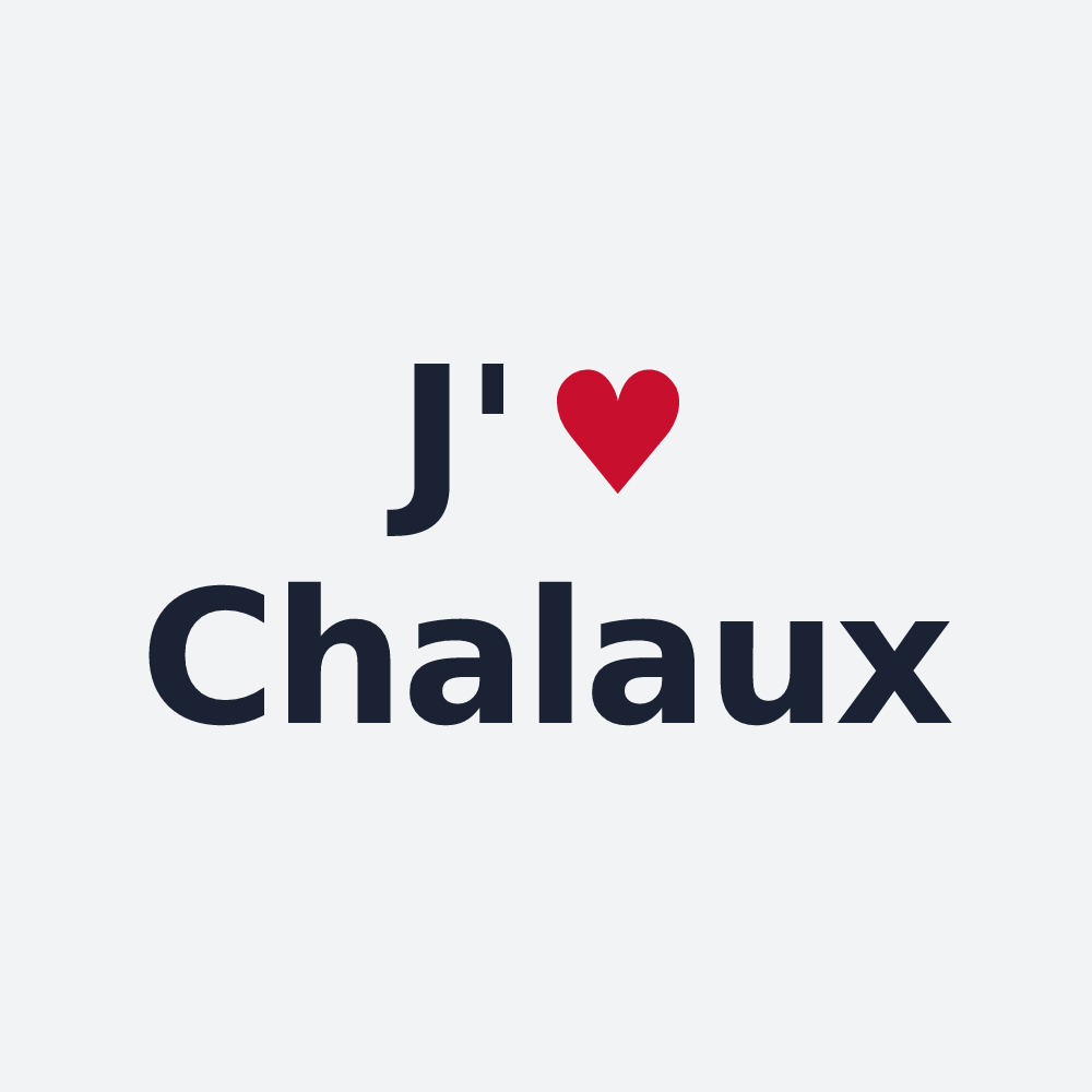 Poster personnalisé Chalaux — design J'aime Chalaux