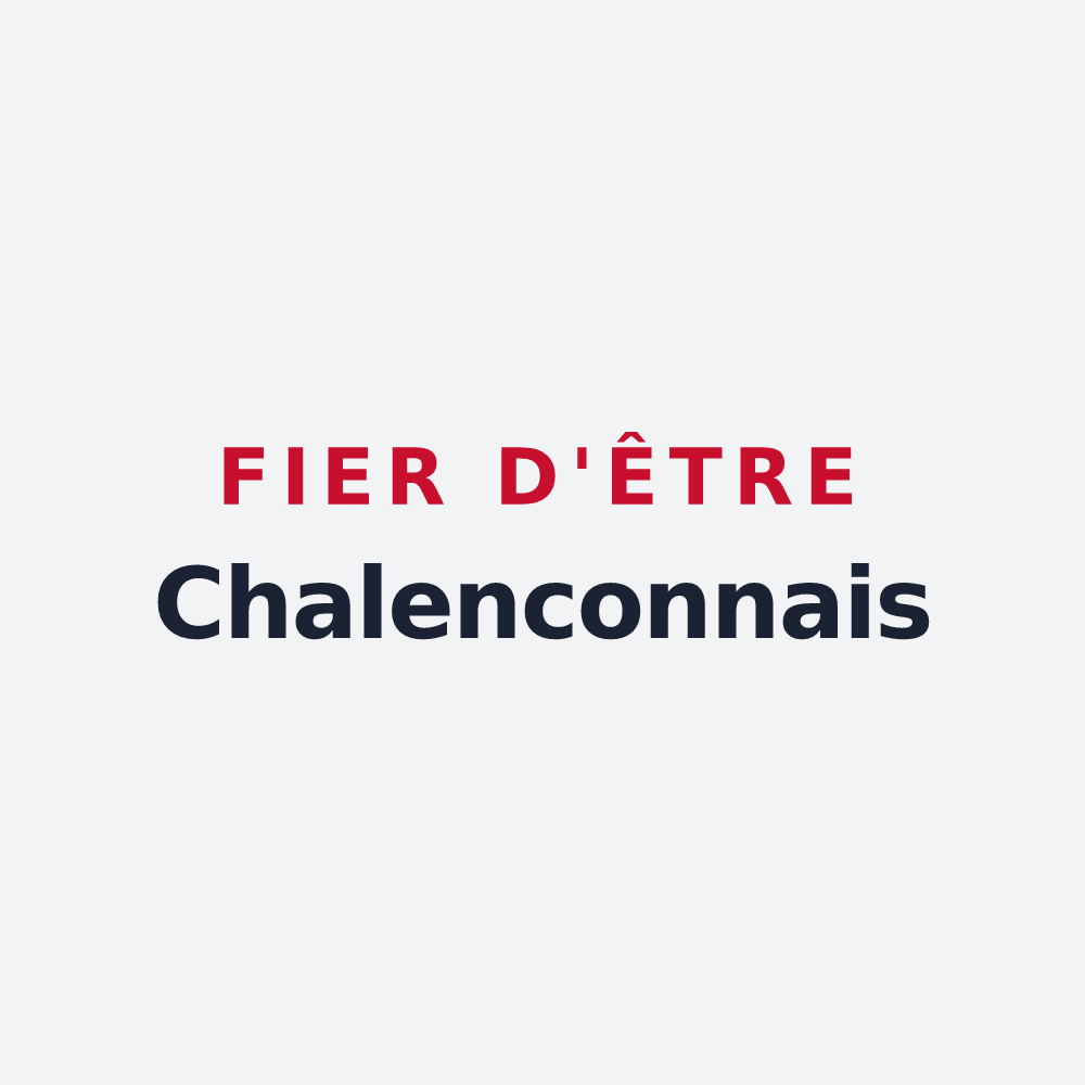 Poster « Fier d'être Chalenconnais » — design pour Chalencon