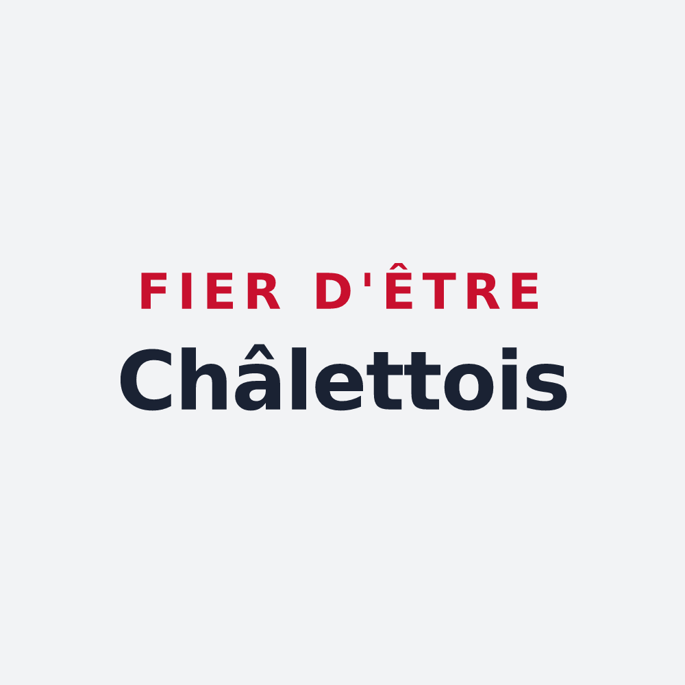Poster « Fier d'être Châlettois » — design pour Châlette-sur-Loing