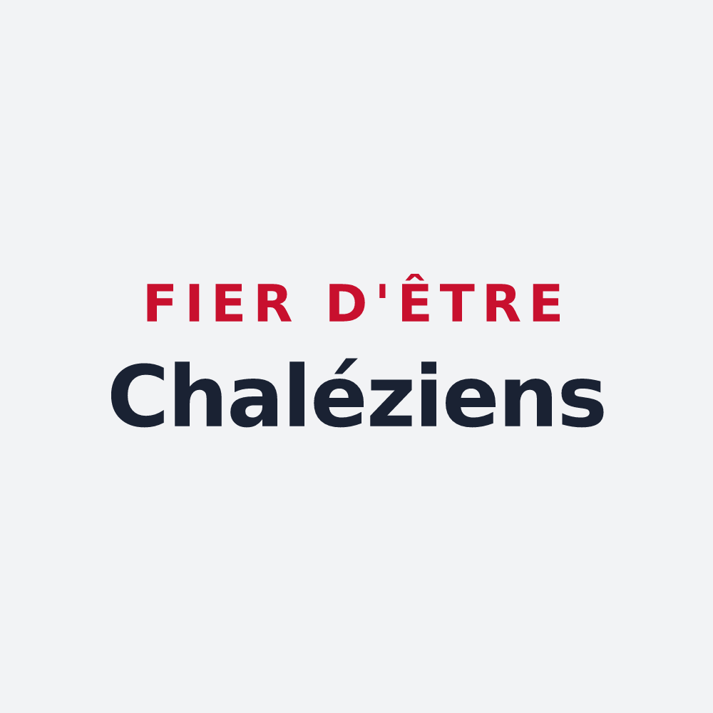 Poster « Fier d'être Chaléziens » — design pour Chalèze