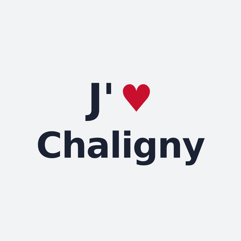 Poster personnalisé Chaligny — design J'aime Chaligny