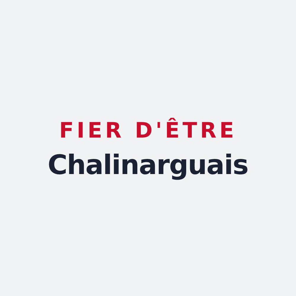 Poster « Fier d'être Chalinarguais » — design pour Chalinargues