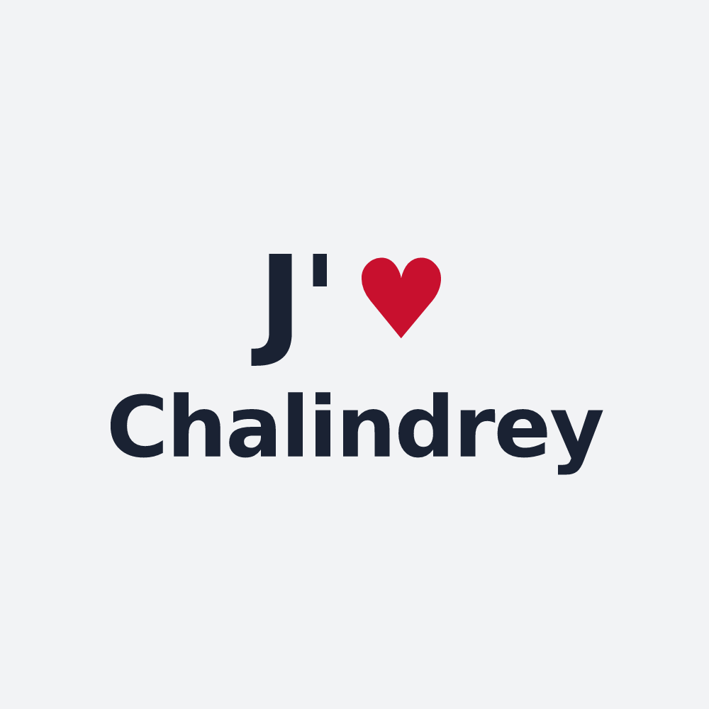 Poster personnalisé Chalindrey — design J'aime Chalindrey