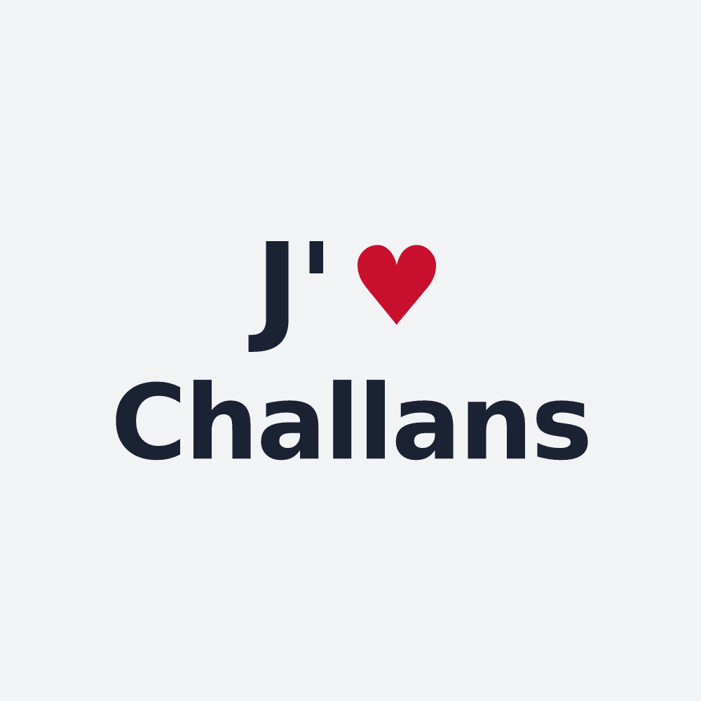Poster personnalisé Challans — design J'aime Challans