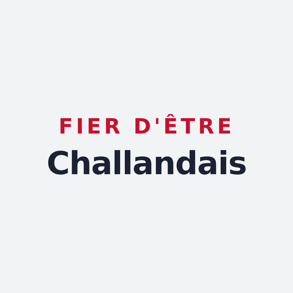 Poster « Fier d'être Challandais » — design pour Challans