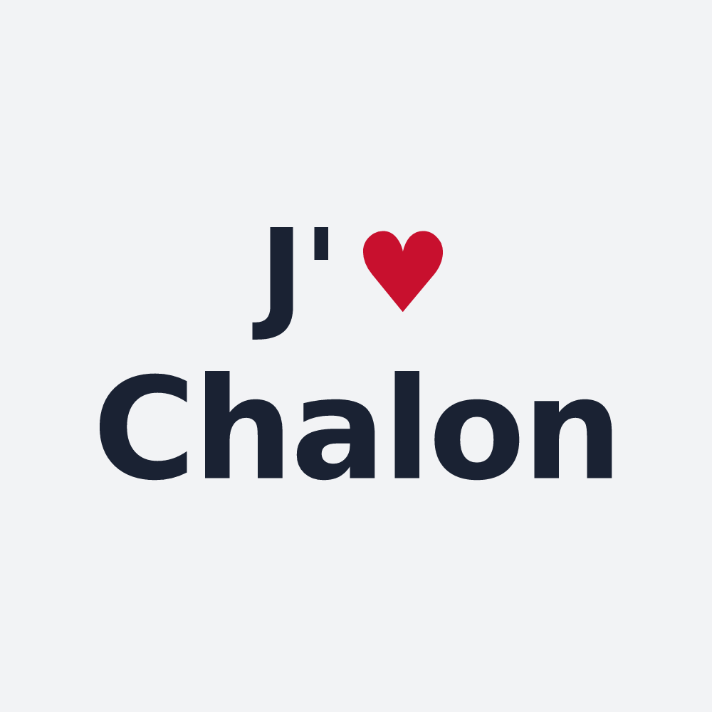 Poster personnalisé Chalon — design J'aime Chalon
