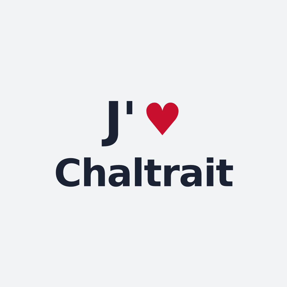 Poster personnalisé Chaltrait — design J'aime Chaltrait