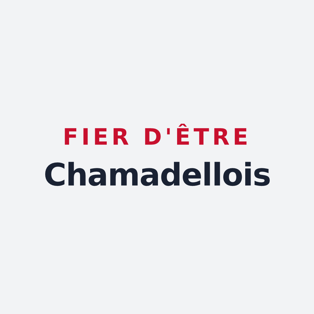 Poster « Fier d'être Chamadellois » — design pour Chamadelle