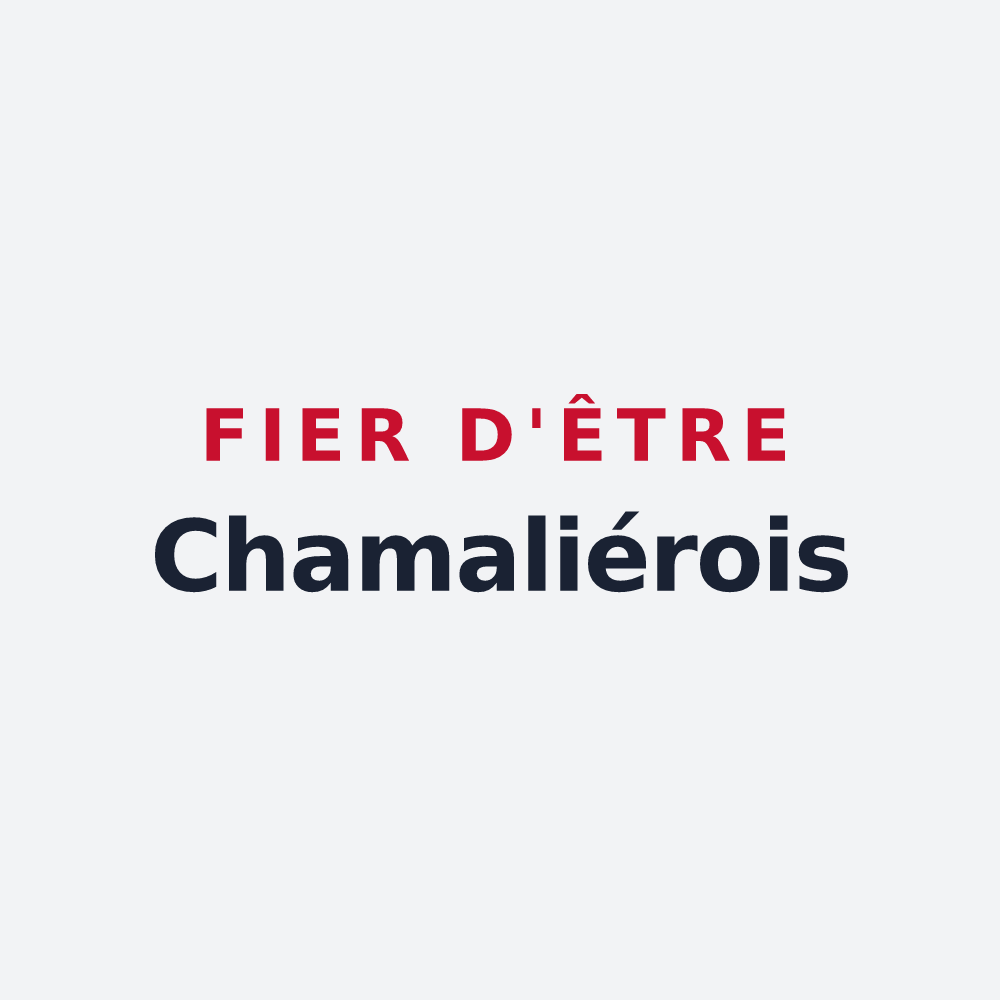 Poster « Fier d'être Chamaliérois » — design pour Chamalières-sur-Loire