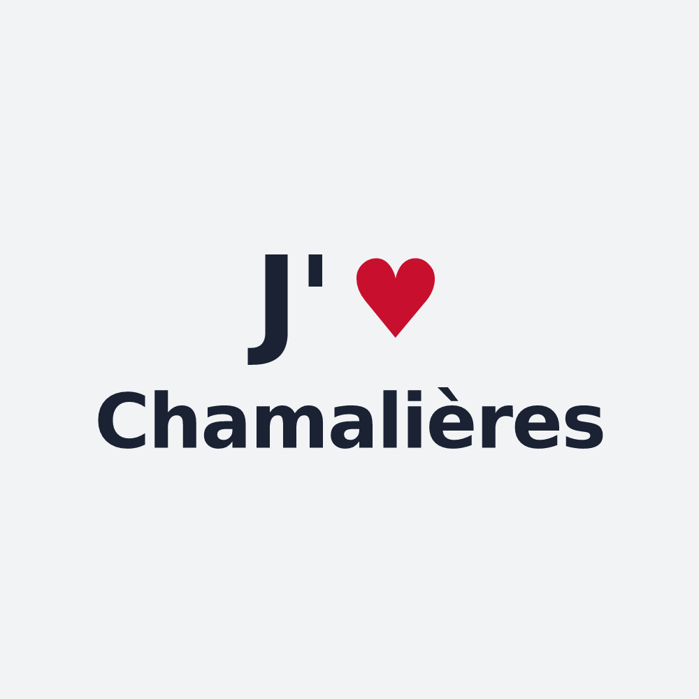 Poster personnalisé Chamalières — design J'aime Chamalières