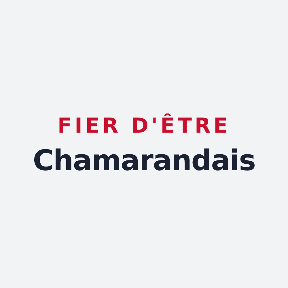 Poster « Fier d'être Chamarandais » — design pour Chamarande