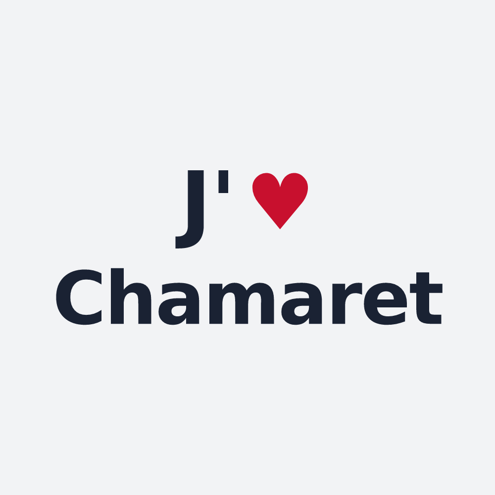 Poster personnalisé Chamaret — design J'aime Chamaret