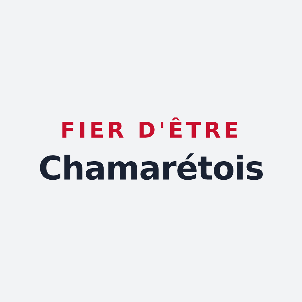 Poster « Fier d'être Chamarétois » — design pour Chamaret