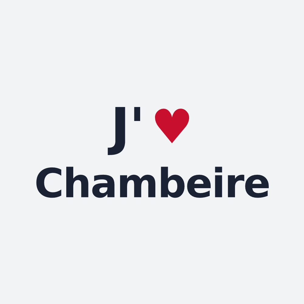 Poster personnalisé Chambeire — design J'aime Chambeire