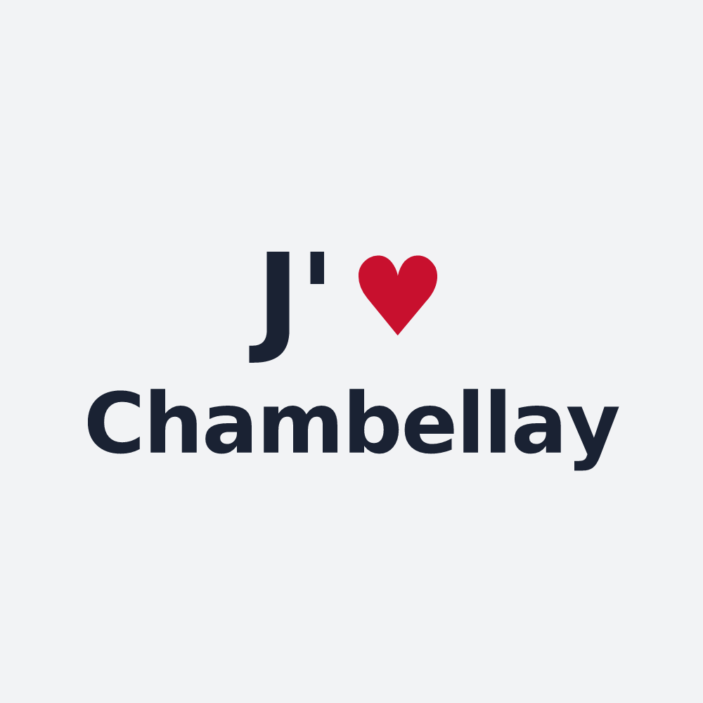 Poster personnalisé Chambellay — design J'aime Chambellay