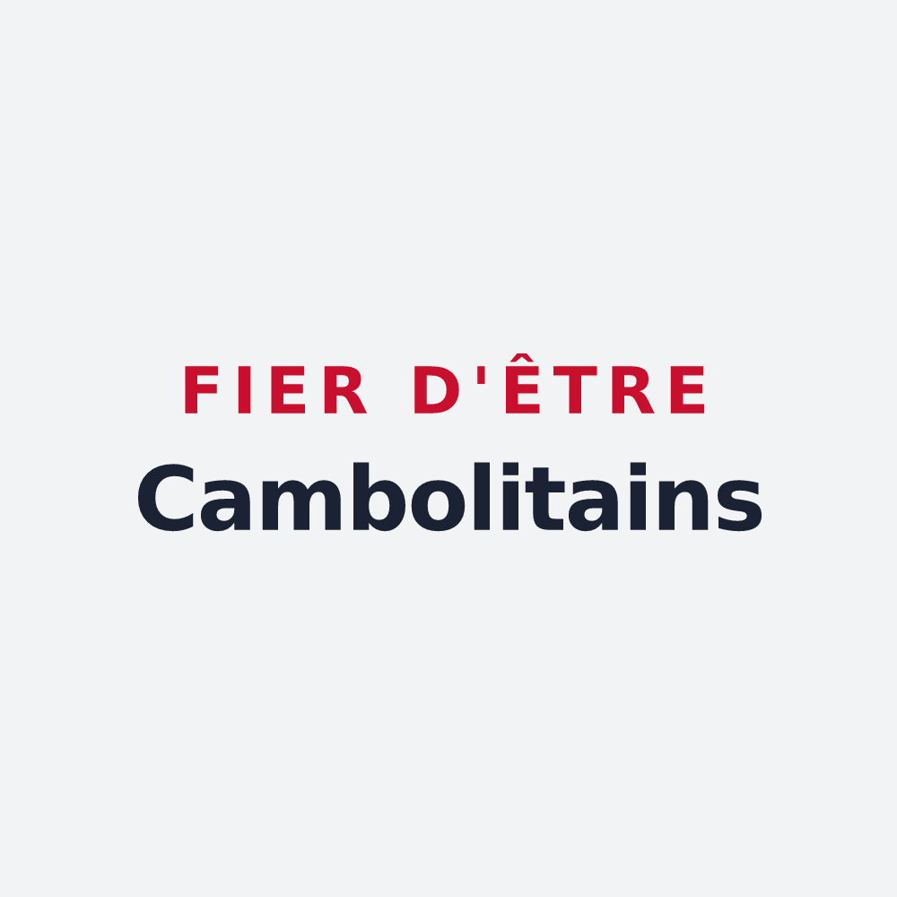 Poster « Fier d'être Cambolitains » — design pour Chambellay