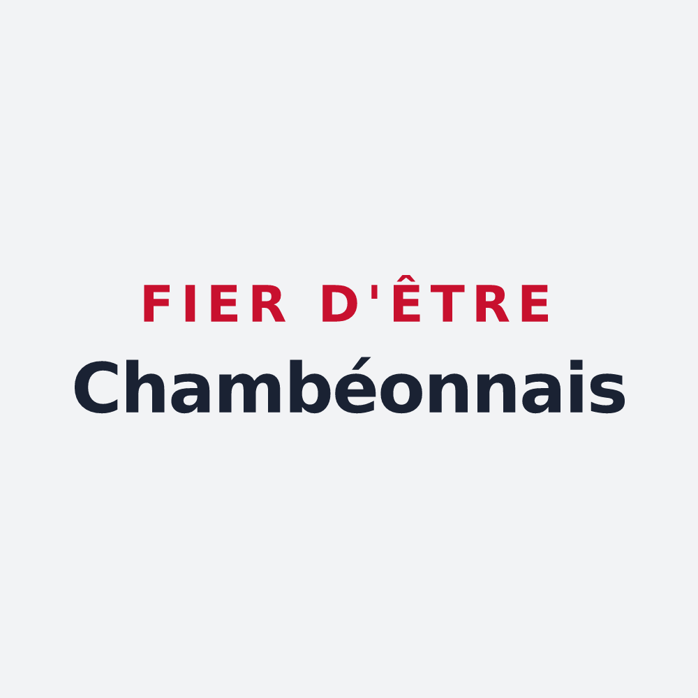 Poster « Fier d'être Chambéonnais » — design pour Chambéon