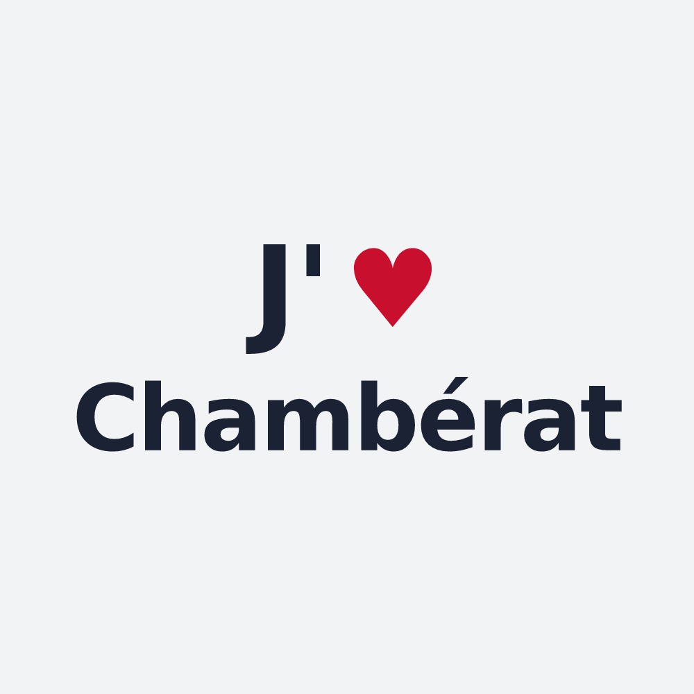 Poster personnalisé Chambérat — design J'aime Chambérat
