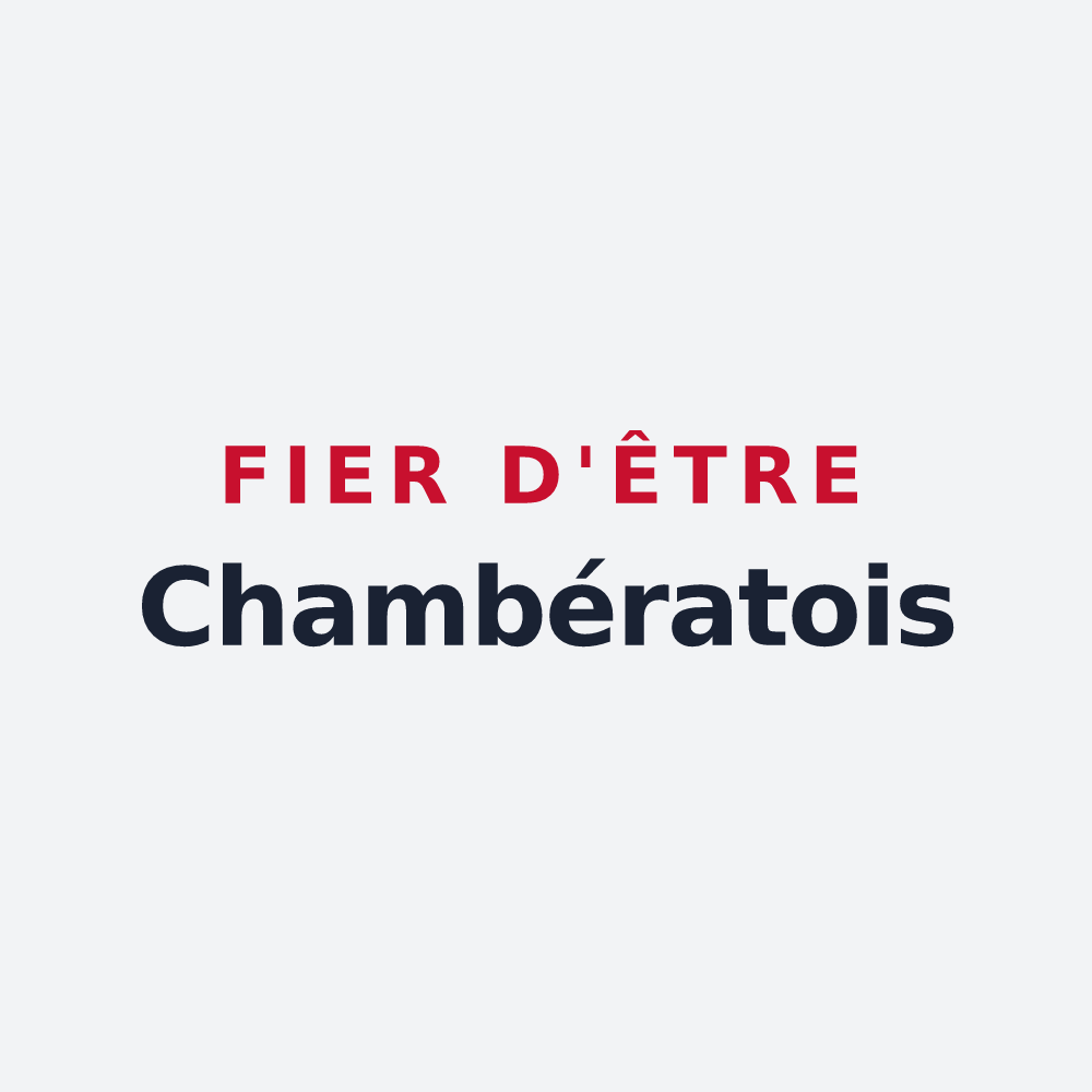Poster « Fier d'être Chambératois » — design pour Chambérat